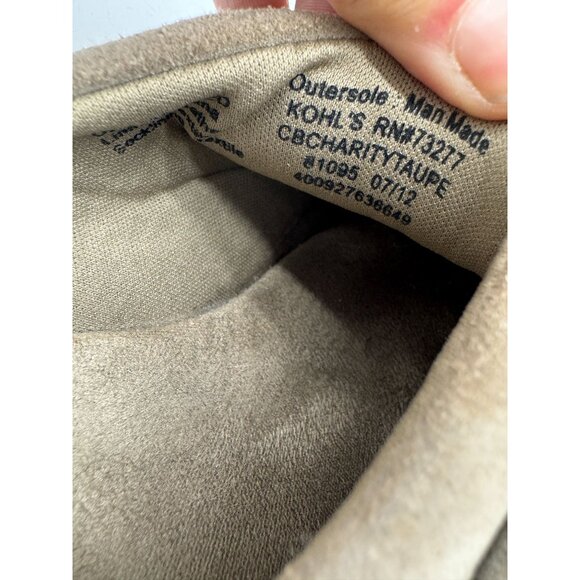 Croft & Barrow Womens Charity Clogs Shoes Size 10M Taupe Slip On Mules Workwear - Picture 4 of 13